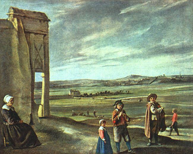 Landscape with Peasants, Louis Le Nain